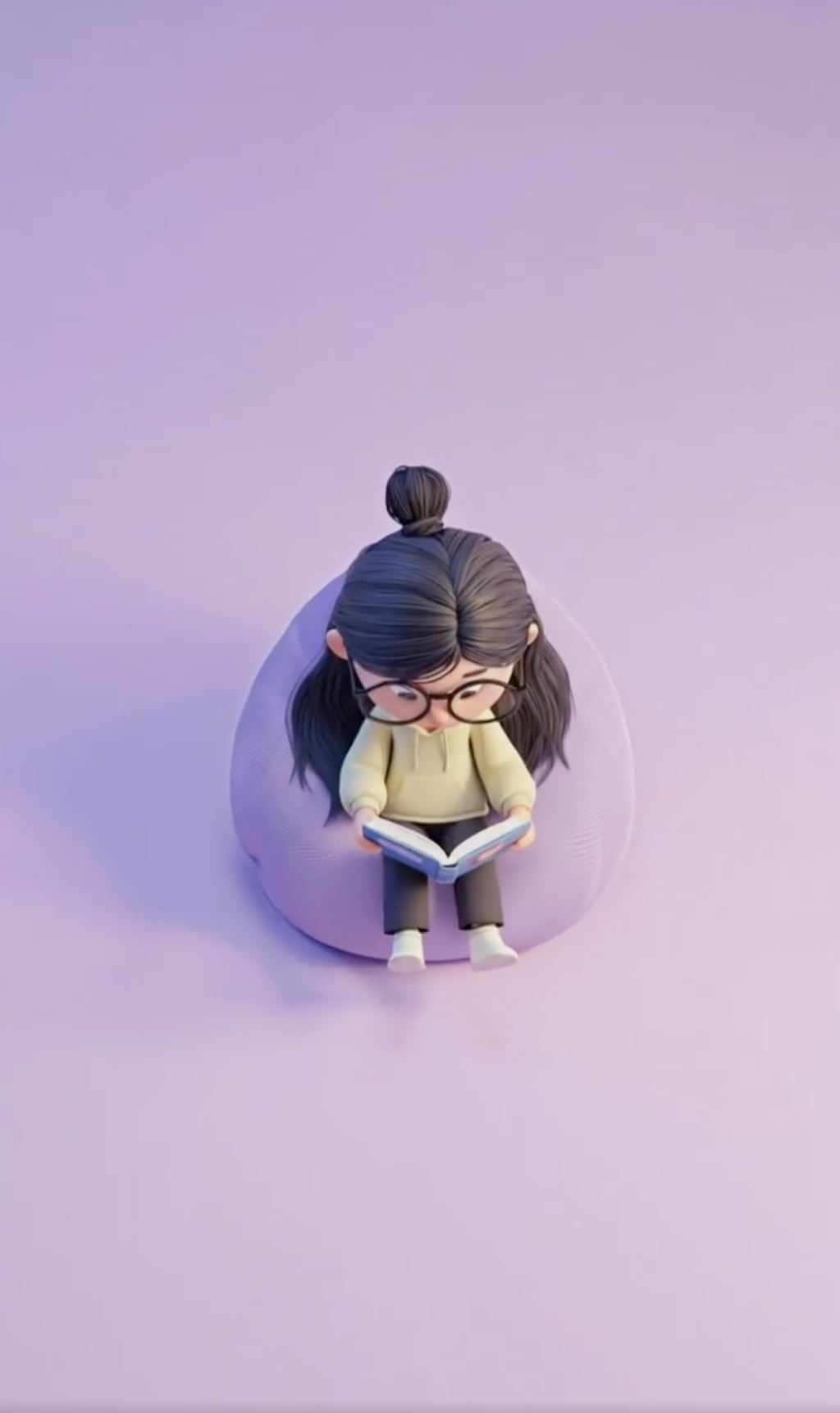 Frame 1 - AI video conversion animated girl sitting